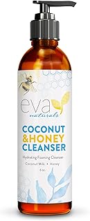 Eva Naturals Bee Clean Hydrating Foaming Cleanser - Moisturizing, Non-Stripping Daily Acne Face Wash For All Skin Types - For Sensitive Skin, Dry Skin & Acne Prone Skin, Face Wash For Women - 6 Fl Oz…