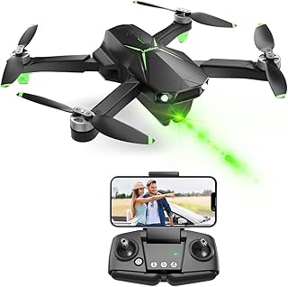 Loolinn | Drone with Camera 4K for Beginners as Gift - Under 250g, 50 minutes Flight Time, Two Batteries, 4K Fotos, 2K Videos, GPS Intelligent Return, C0 class - GPS Drone (Gift Idea)