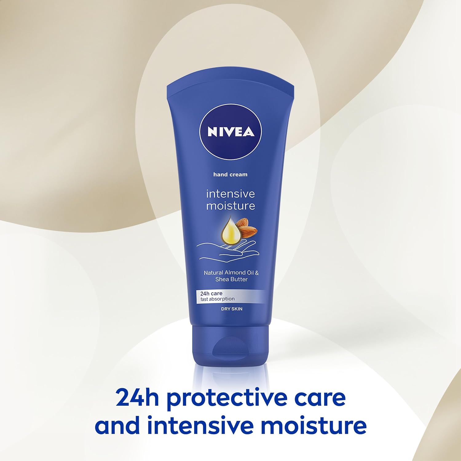 NIVEA Intensive Moisture Hand Cream (75 ml), Nourishing Hand Cream with Almond Oil and Shea Butter, Daily Intensive Moisturising Hand Lotion for Dry Hands-1