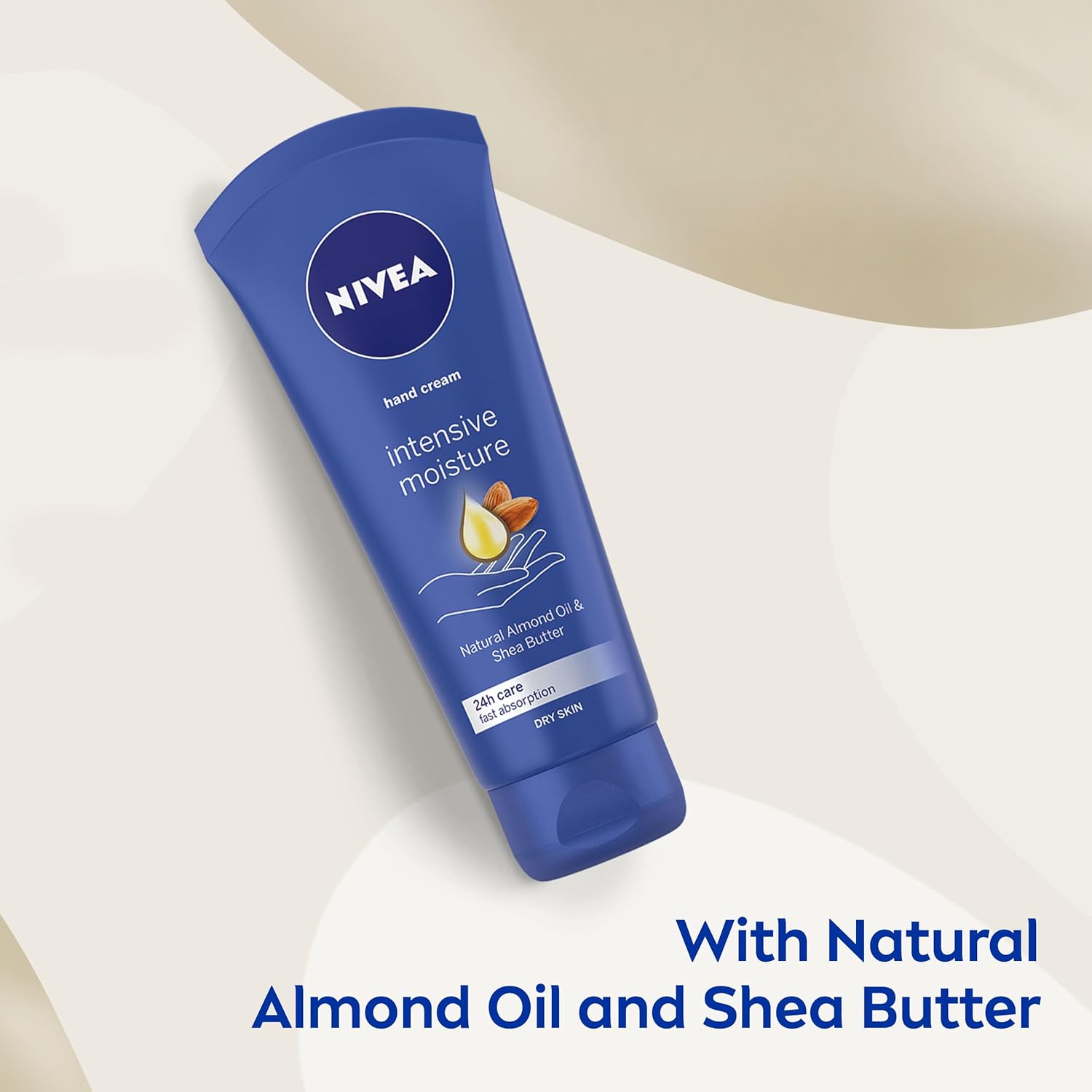 NIVEA Intensive Moisture Hand Cream (75 ml), Nourishing Hand Cream with Almond Oil and Shea Butter, Daily Intensive Moisturising Hand Lotion for Dry Hands-3