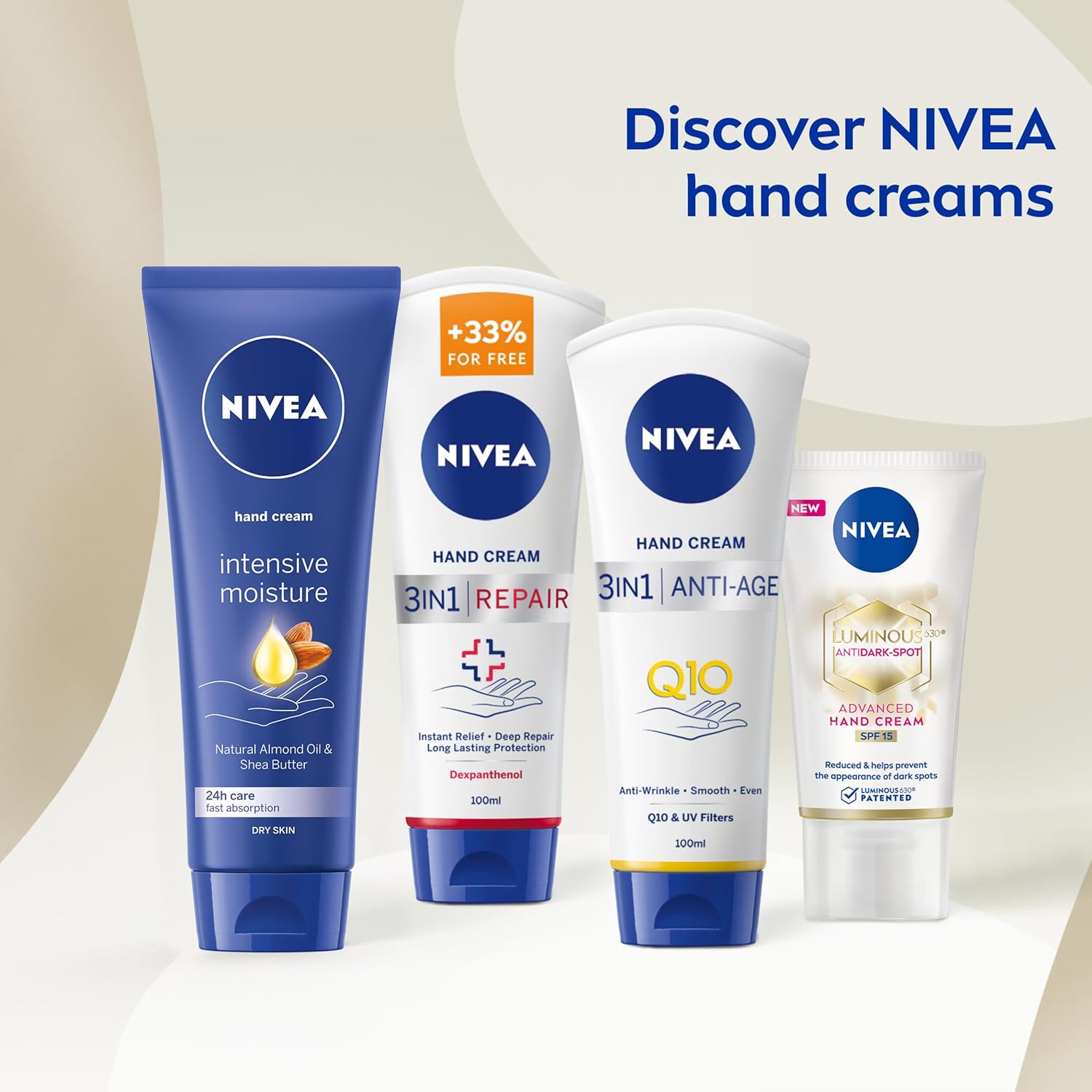 NIVEA Intensive Moisture Hand Cream (75 ml), Nourishing Hand Cream with Almond Oil and Shea Butter, Daily Intensive Moisturising Hand Lotion for Dry Hands-6