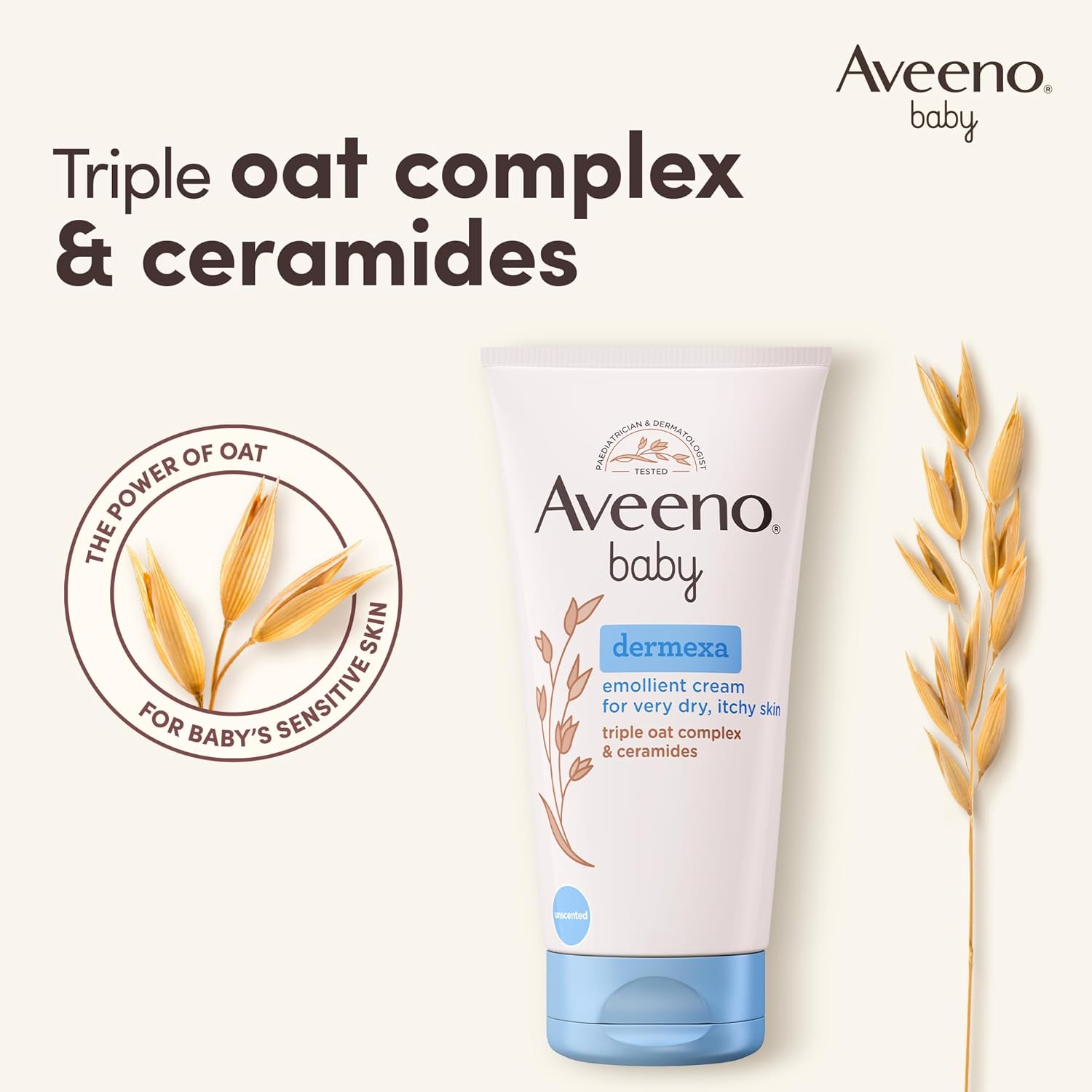 AVEENO Baby Dermexa Emollient Cream 150 ml, Packaging May Vary-2