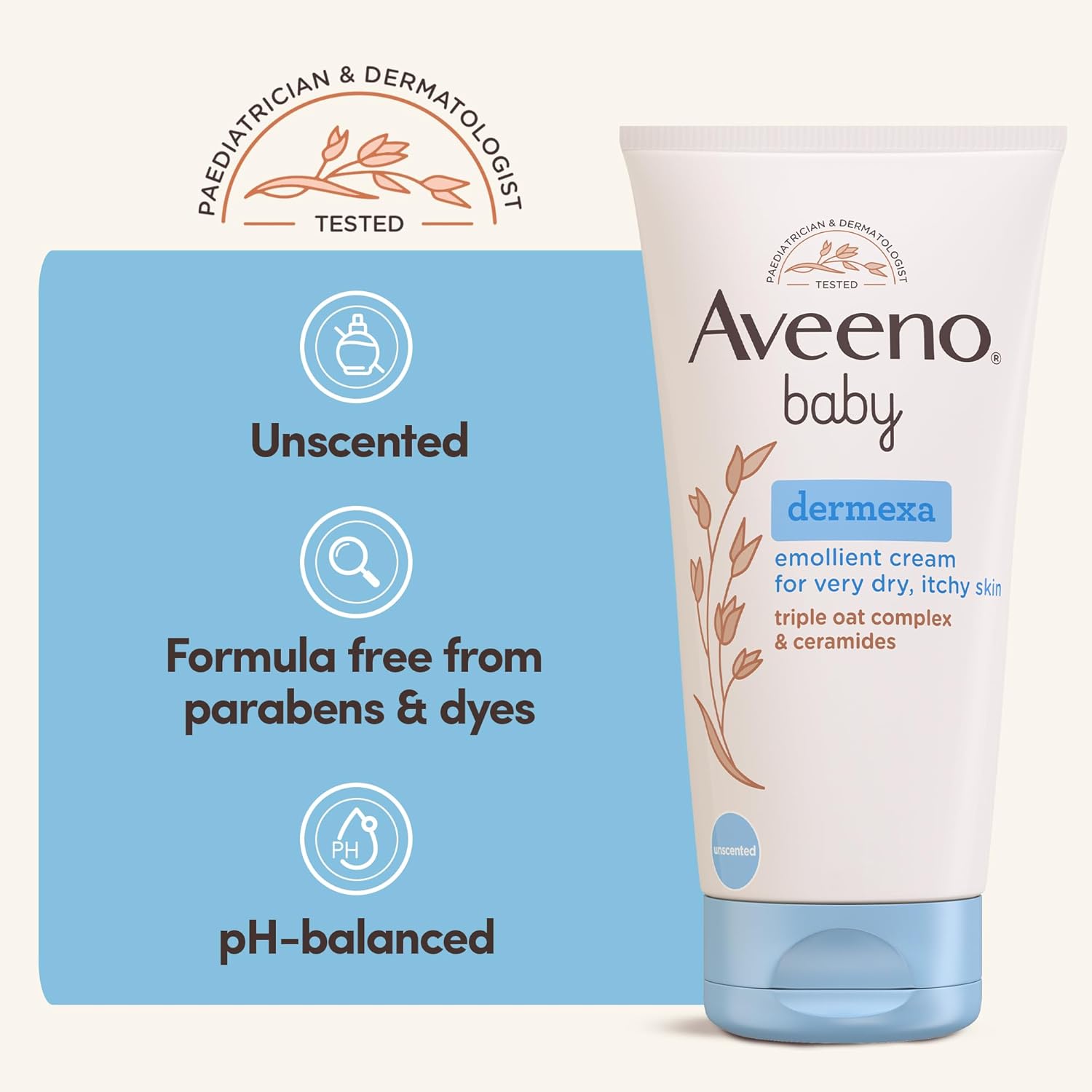 AVEENO Baby Dermexa Emollient Cream 150 ml, Packaging May Vary-4