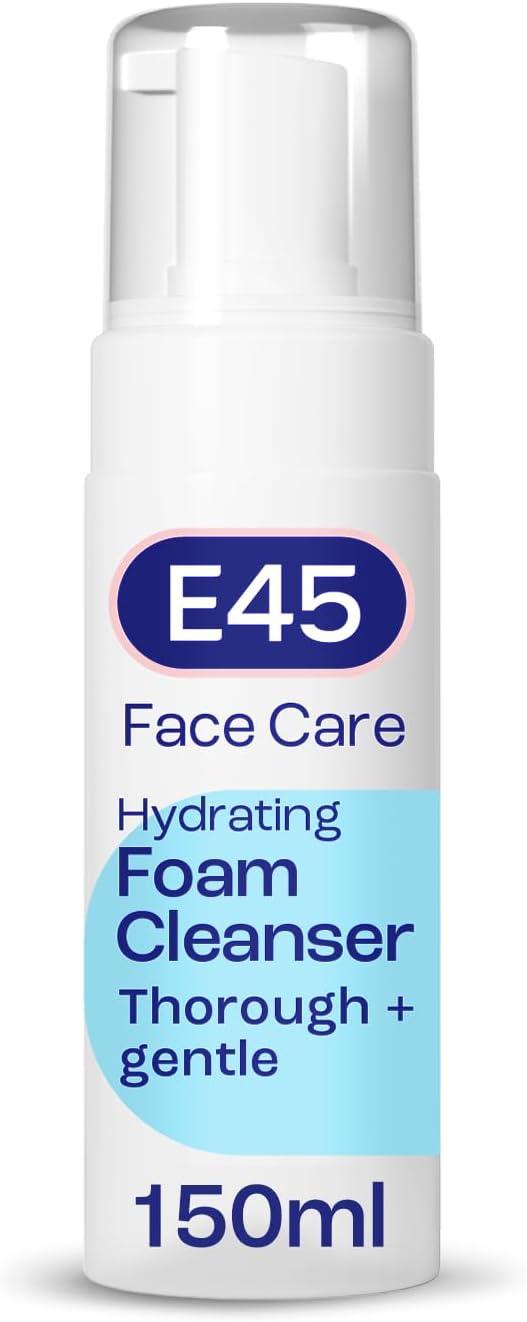 E45 Face Wash Foaming Cleanser – Daily Face Cleanser for Dry and Sensitive Skin – Gentle Facial Cleanser – Removes Excess Oil and Makeup for Clean, Soft Skin - Skin Care Facewash for Women & Mens Skin-0