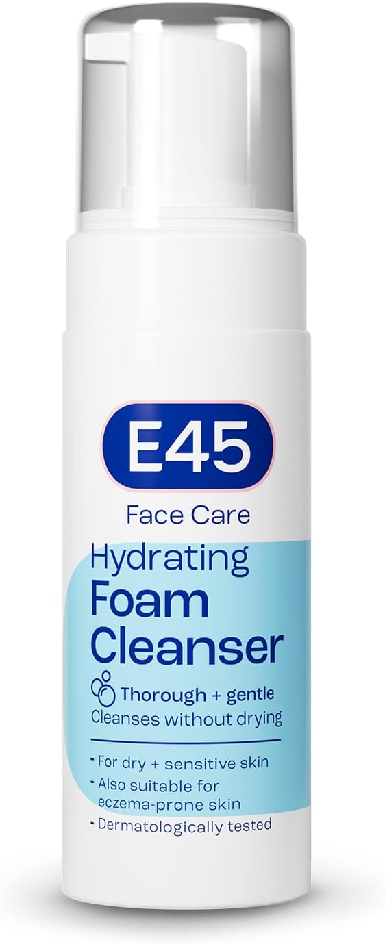 E45 Face Wash Foaming Cleanser – Daily Face Cleanser for Dry and Sensitive Skin – Gentle Facial Cleanser – Removes Excess Oil and Makeup for Clean, Soft Skin - Skin Care Facewash for Women & Mens Skin-1