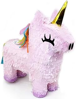 GIFTEXPRESS 16-Inch Pink Unicorn Pinata for Kids Birthday Party, Cinco De Mayo, Fiestas Decorations Party Favors (16 x 13 x 4 In)