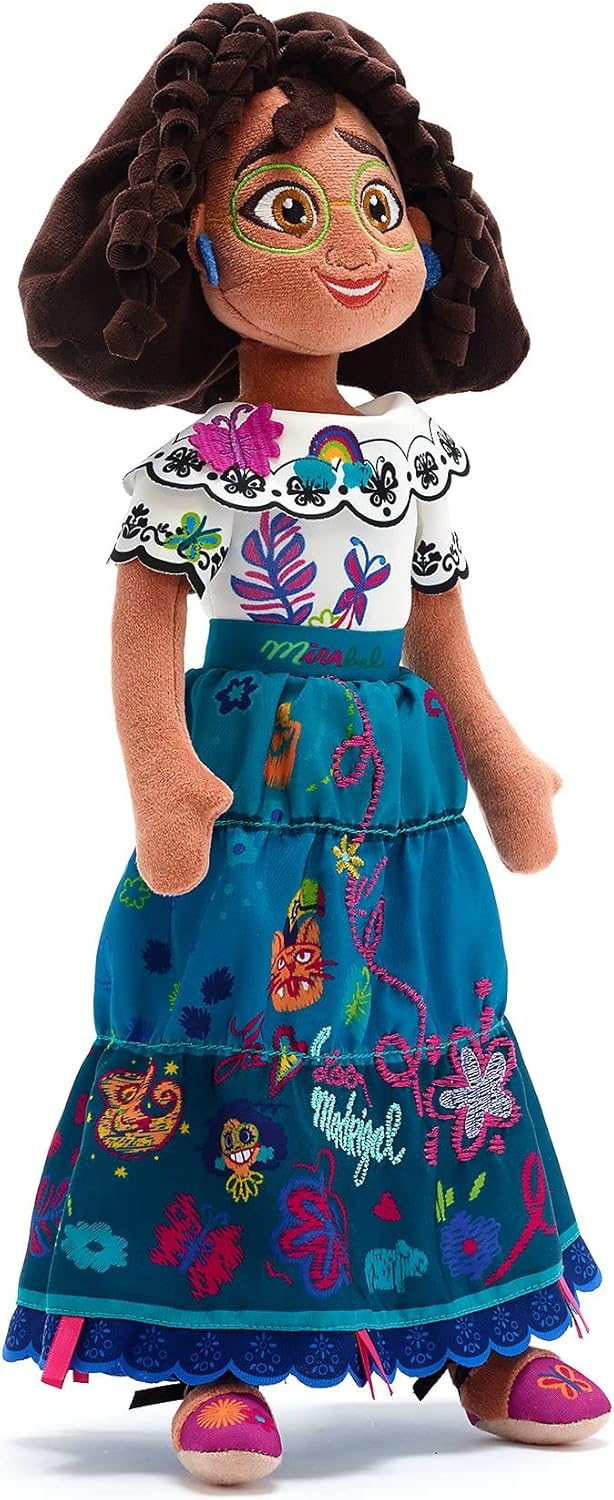 Disney Store Official Mirabel Soft Toy Doll, Encanto, 40cm/15inches, Made with Soft-Feel Fabric and Embroidered Features, Suitable for Ages 0+-3