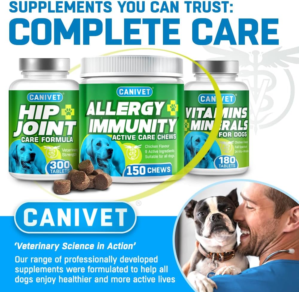 CANIVET Probiotics for Dogs. Canine Dietary Supplement - Aids Digestive Health, 200g Powder Dog Probiotic. 5 Billion CFU** with 10 Strains of Good Bacteria for your Dog's Digestive Health.-8