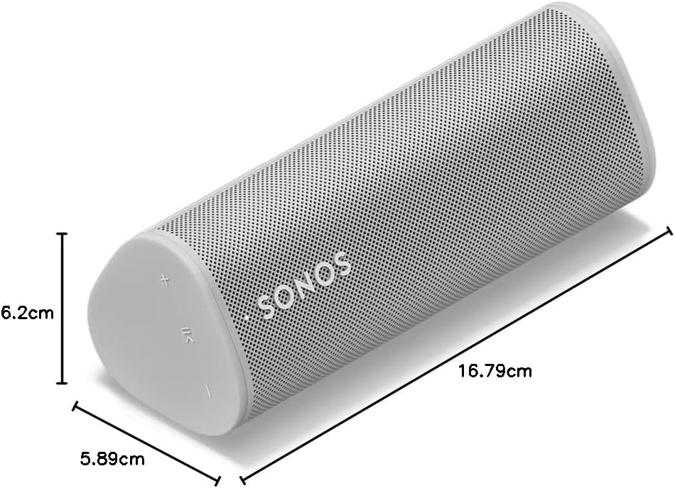 Sonos Roam SL. Experience size-defying sound at home and on the go with this lightweight, outdoor-ready portable speaker with up to 10 hours of battery life and AirPlay2 compatible. (white)-9