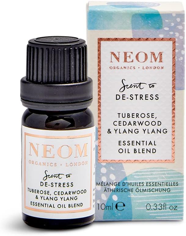 NEOM- Tuberose, Cedarwood & Ylang Ylang Luxury Essential Oil, 10ml | Scent to De-Stress | Deep & Sensual-0