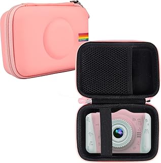 Leayjeen Kids Camera Case Compatible with YunLone/joylink/ITSHINY, Compact Camera Protective Case, EVA Hard Shell Design (Case Only), pink