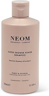 NEOM- Super Shower Power Natural Shampoo, 300ml | Purifying Cleanser | Spearmint, Rosemary & Eucalyptus | For All Hair Types | Vegan