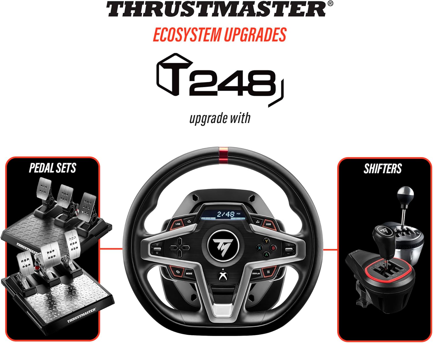 Thrustmaster T248 Force Feedback Racing Wheel – Advanced Racing Wheel for Xbox Series X|S, Xbox One, and PC-4