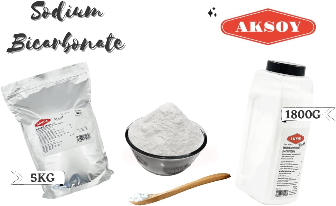 Aksoy Baking Soda 3KG JAR PACK || Pure Sodium Bicarbonate Powder, Highest Purity, Food Grade, Pure Baking Soda For Cooking, Baking, Cleaning, & More!-8