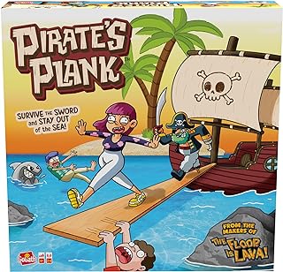 Goliath Games Pirate's Plank: Survive the Sword and Stay Out of the Sea! | From the Makers of The Floor is Lava | Kids Party Games | For 2-4 Players | Ages 4+