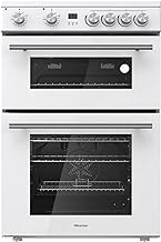 Hisense HDE3211BWUK 60cm Electric Cooker with Ceramic Hob-White A Rated Double Oven - White