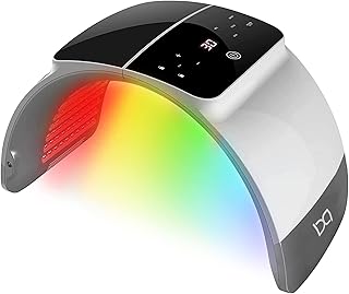 Bestqool LED Light Therapy - 6 Colors with Near Infrared Light LED Face Mask, SPA Salon Device