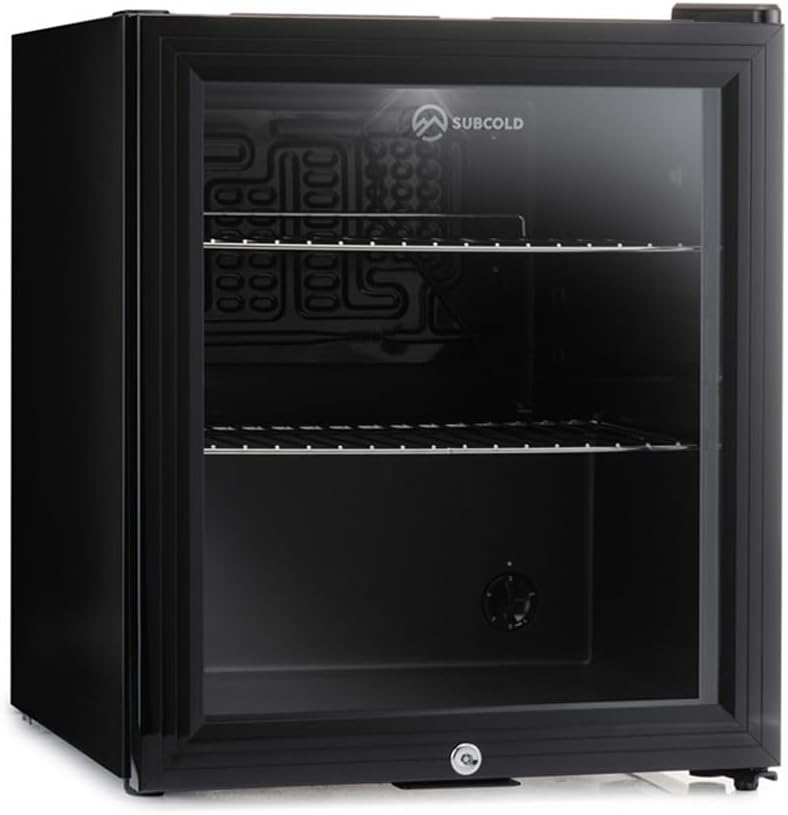 Subcold Super50 LED – Mini Fridge Black | 50L Beer, Wine & Drinks Fridge | LED Light + Lock & Key | Energy Efficient (Black)-4