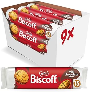 Biscoff - Sandwich Biscuits With Milk Chocolate Cream Filling - 15 Sandwich cookies per pack - Ingredients from natural origin - No colours - 9x150g - 1,35kg