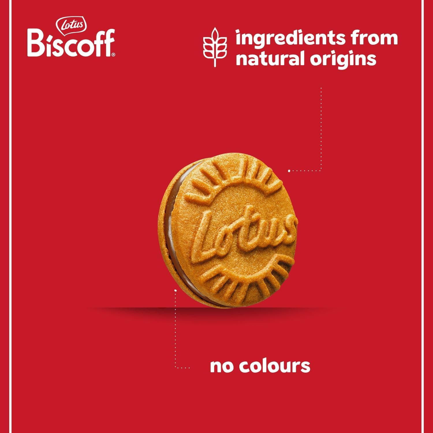 Biscoff - Sandwich Biscuits With Milk Chocolate Cream Filling - 15 Sandwich cookies per pack - Ingredients from natural origin - No colours - 9x150g - 1,35kg-2