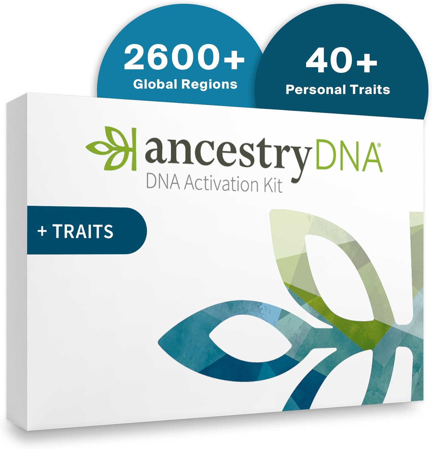 AncestryDNA + Traits: Genetic Ethnicity + Traits Test, AncestryDNA Testing Kit with 35+ Traits, DNA Ancestry Test Kit, Genetic Testing Kit-0