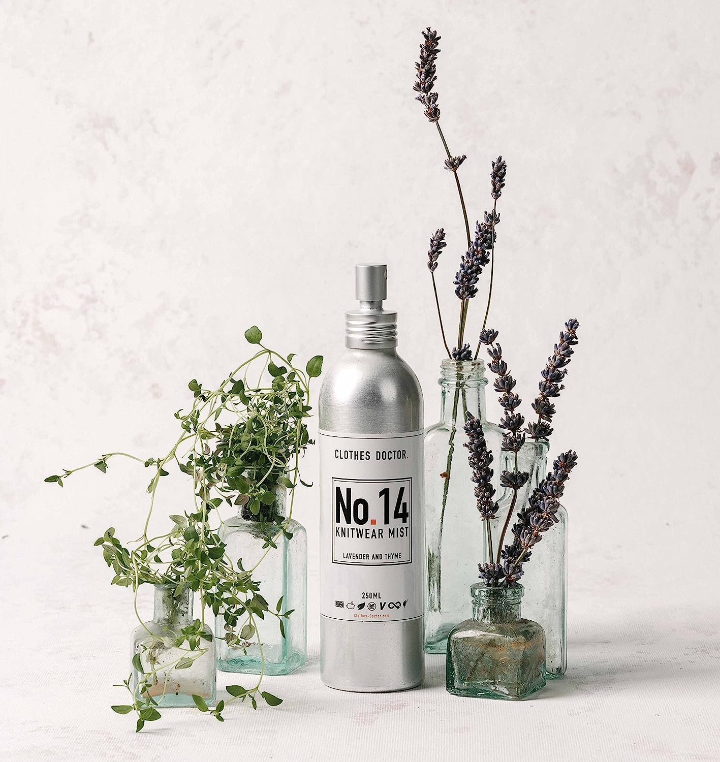 Knitwear Mist - Lavender and Thyme | Hated By Moths, Refresh, Scent & Soften| Spray onto Wool Cashmere Mohair Angora & Mixed Yarn Knitwear | Natural Ingredients Vegan Biodegradable Made in Britain-5