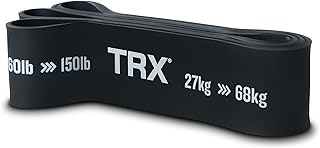 TRX Training Strength Band, Full-Body Resistance Band for Home and Gym Use, Resistance Band for Working Out, (60 lbs - 150 lbs), (Black)