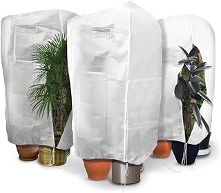 VOUNOT Set of 3 Plant Protection Winter Fleece Horticultural Jacket Frost Protector Large Tree Cover for, Plants and Vegetables 1.2m x 1.8m, 6662009585687, White, 3pcs 1.2m x 1.8m