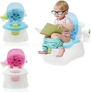 Amazing Tour Potty Seat, Toilet Training Seat, Portable Toddler Toilet Potty Training for Toddlers Baby Chair, Travel Potty Indoor Outdoor, Pink