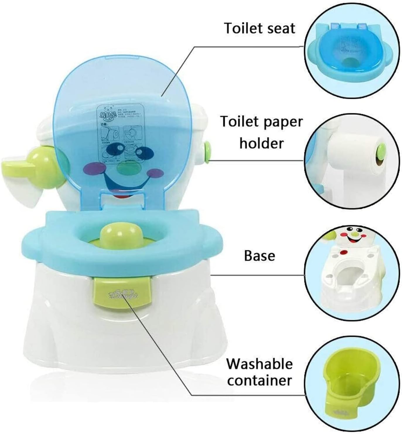 Amazing Tour Potty Seat, Toilet Training Seat, Portable Toddler Toilet Potty Training for Toddlers Baby Chair, Travel Potty Indoor Outdoor, Pink-2