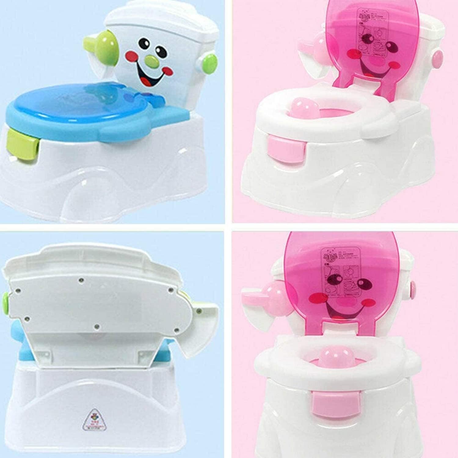 Amazing Tour Potty Seat, Toilet Training Seat, Portable Toddler Toilet Potty Training for Toddlers Baby Chair, Travel Potty Indoor Outdoor, Pink-4