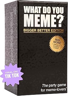 WHAT DO YOU MEME? Core Game Black Edition - The Hilarious Adult Party Game for Meme Lovers