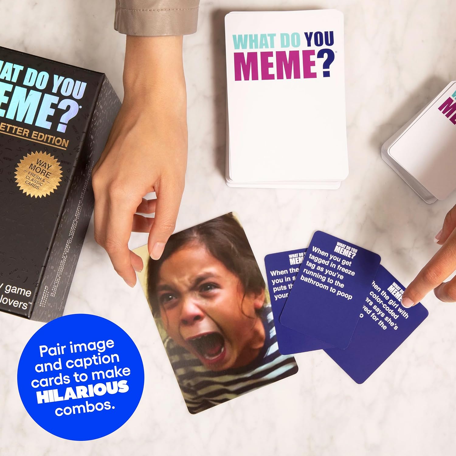 WHAT DO YOU MEME? Core Game Black Edition - The Hilarious Adult Party Game for Meme Lovers-2