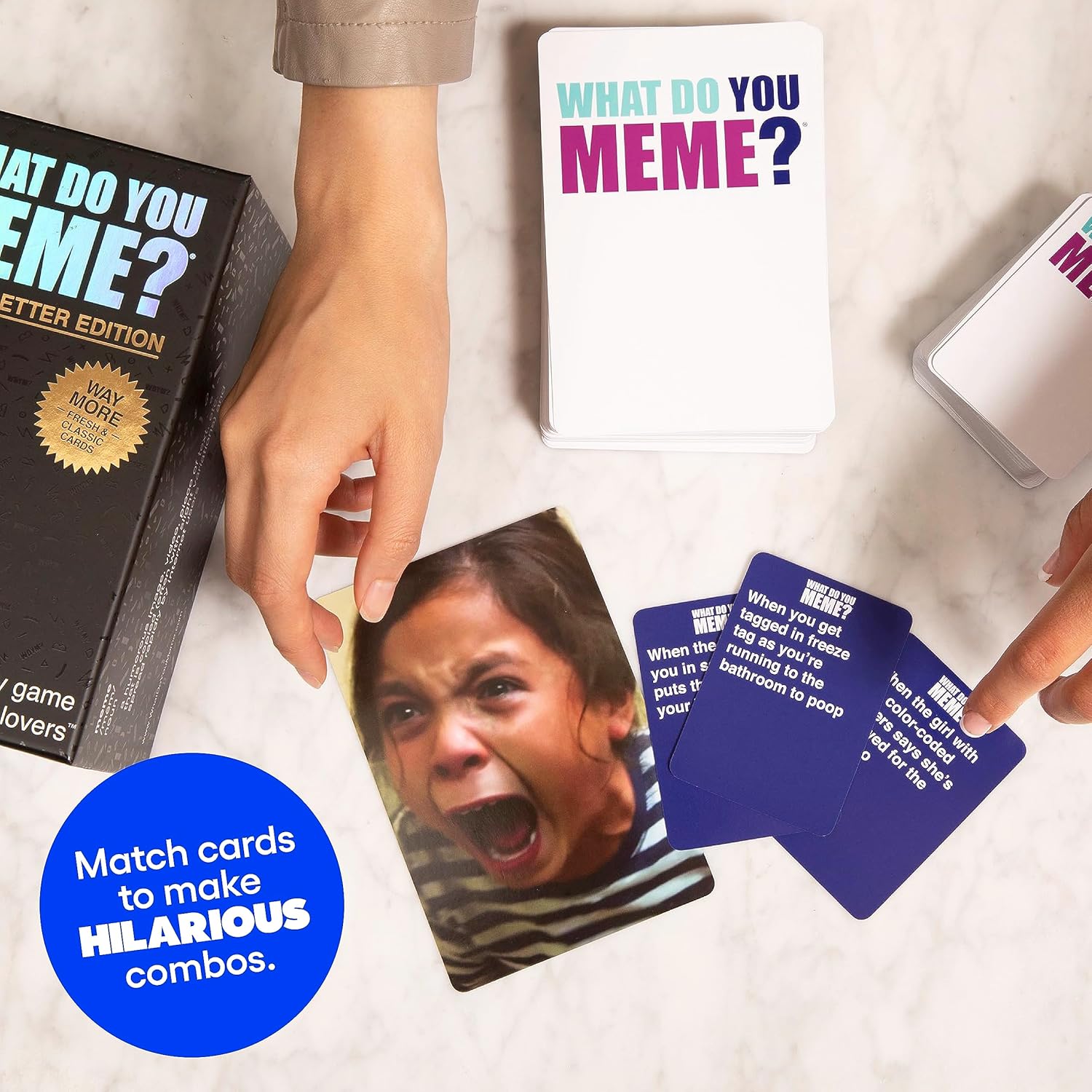 WHAT DO YOU MEME? Core Game Black Edition - The Hilarious Adult Party Game for Meme Lovers-5