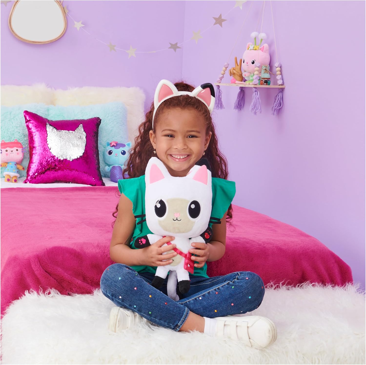 Gabby’s Dollhouse, Magical Musical Cat Ears with Lights, Music, Sounds and Phrases, Kids’ Toys for Ages 3 and above-4