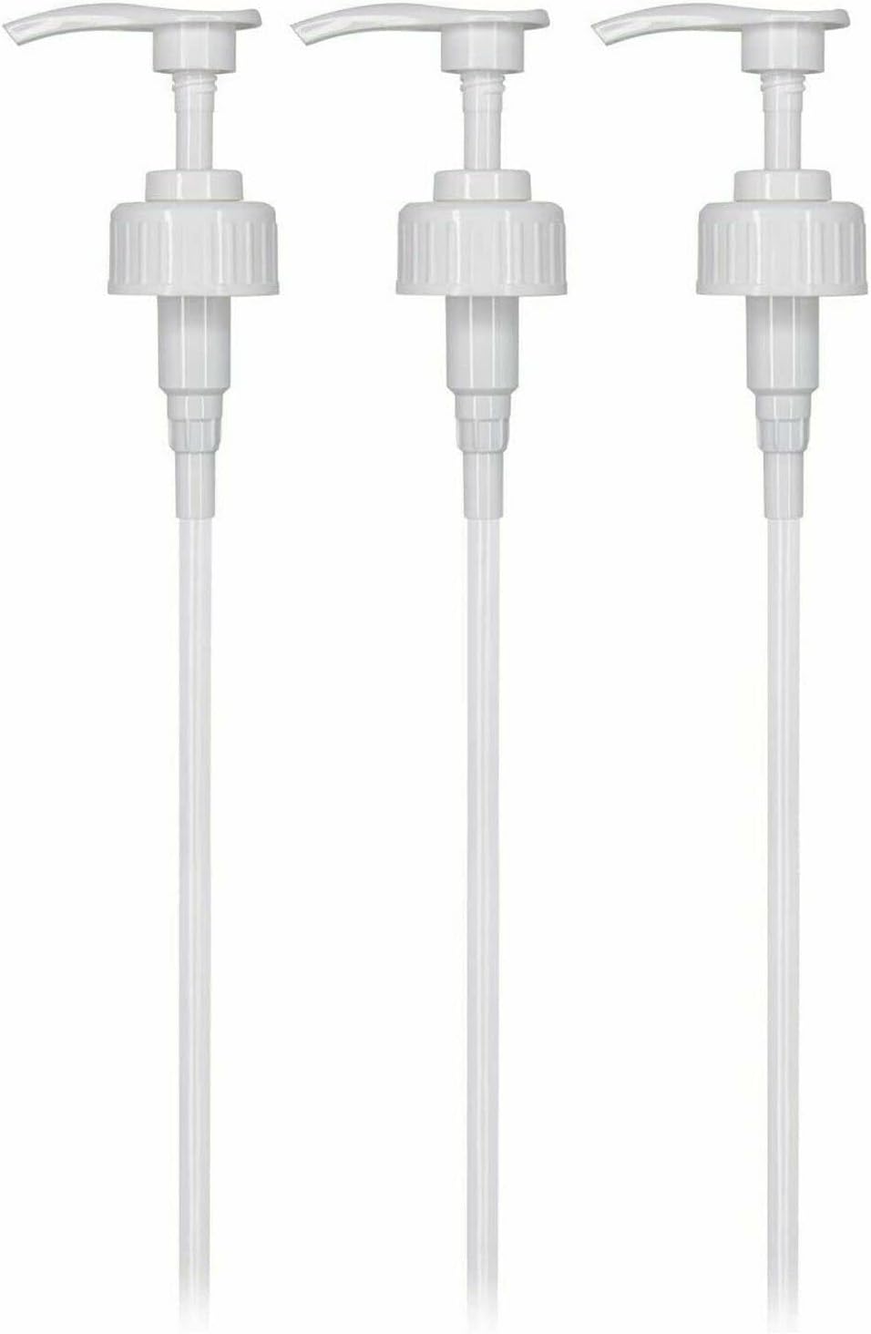 5 Litre Pump Dispenser 3 PACK Pelican Dispenser Pump for 5 Litre Container - 4ml Dose Ideal for Shampoo, Alcohol, Oils etc 38mm (3 PACK)-0