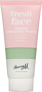 Barry M Fresh Face Colour Correcting Primer, Green, Balance Skin Tone and Reduce Redness