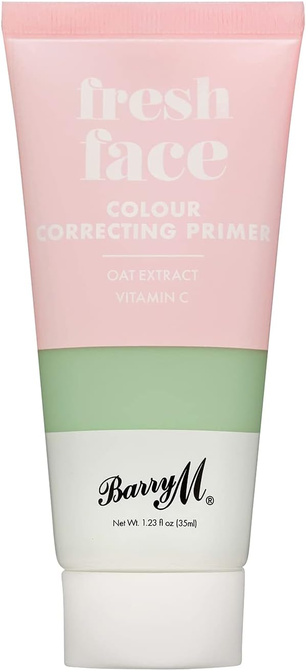 Barry M Fresh Face Colour Correcting Primer, Green, Balance Skin Tone and Reduce Redness-0