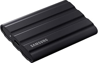 SAMSUNG T7 Shield Portable Solid State Drive USB 3.2 1TB, IP65 Water Resistant, External SSD Compatible with PC/Mac/Android/Gaming Consoles, MU-PE1T0S/WW, 2023, Black