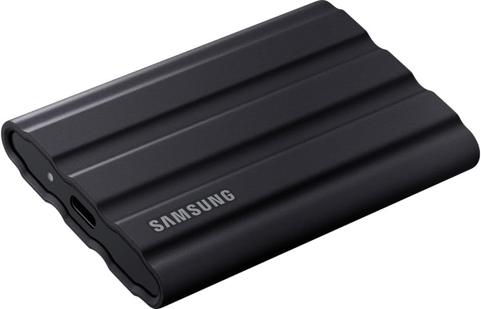 SAMSUNG T7 Shield Portable Solid State Drive USB 3.2 1TB, IP65 Water Resistant, External SSD Compatible with PC/Mac/Android/Gaming Consoles, MU-PE1T0S/WW, 2023, Black-0