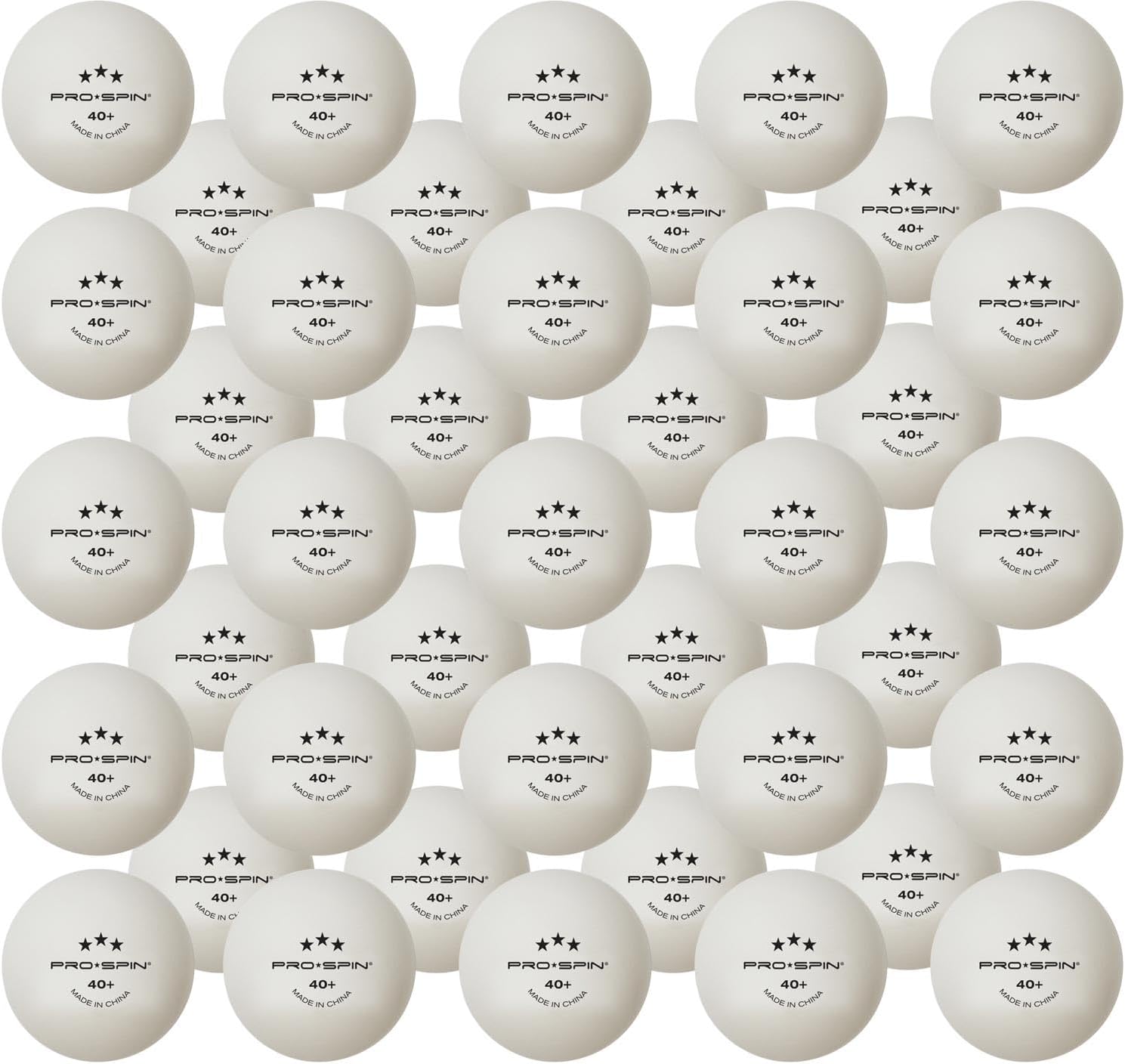 PRO SPIN Ping Pong Balls - White 3-Star 40+ Table Tennis Balls | High-Performance ABS Training Balls | Ultimate Durability for Indoor & Outdoor Table Tennis-1