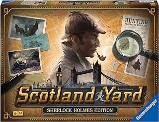 Ravensburger Scotland Yard Sherlock Homes Edition Family Strategy Board Game for 2 to 6 Players - Kids and Adults Age 8 Years Up, Wood-coloured