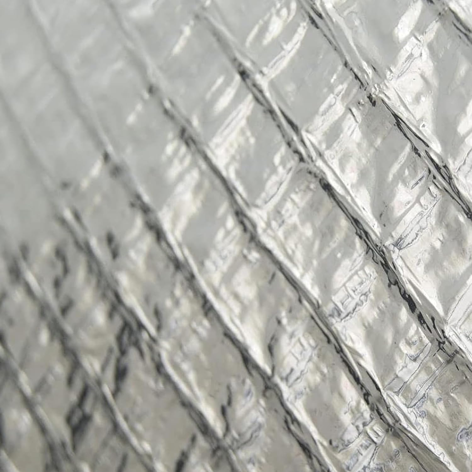 Trade Store Vapour Barrier Membrane - Insulating Aluminium Foil Barrier - Use for Flooring Insulation - Roof Insulation - Insulation for Walls - CE Approved (1m x 50m (50 sq/m))-3