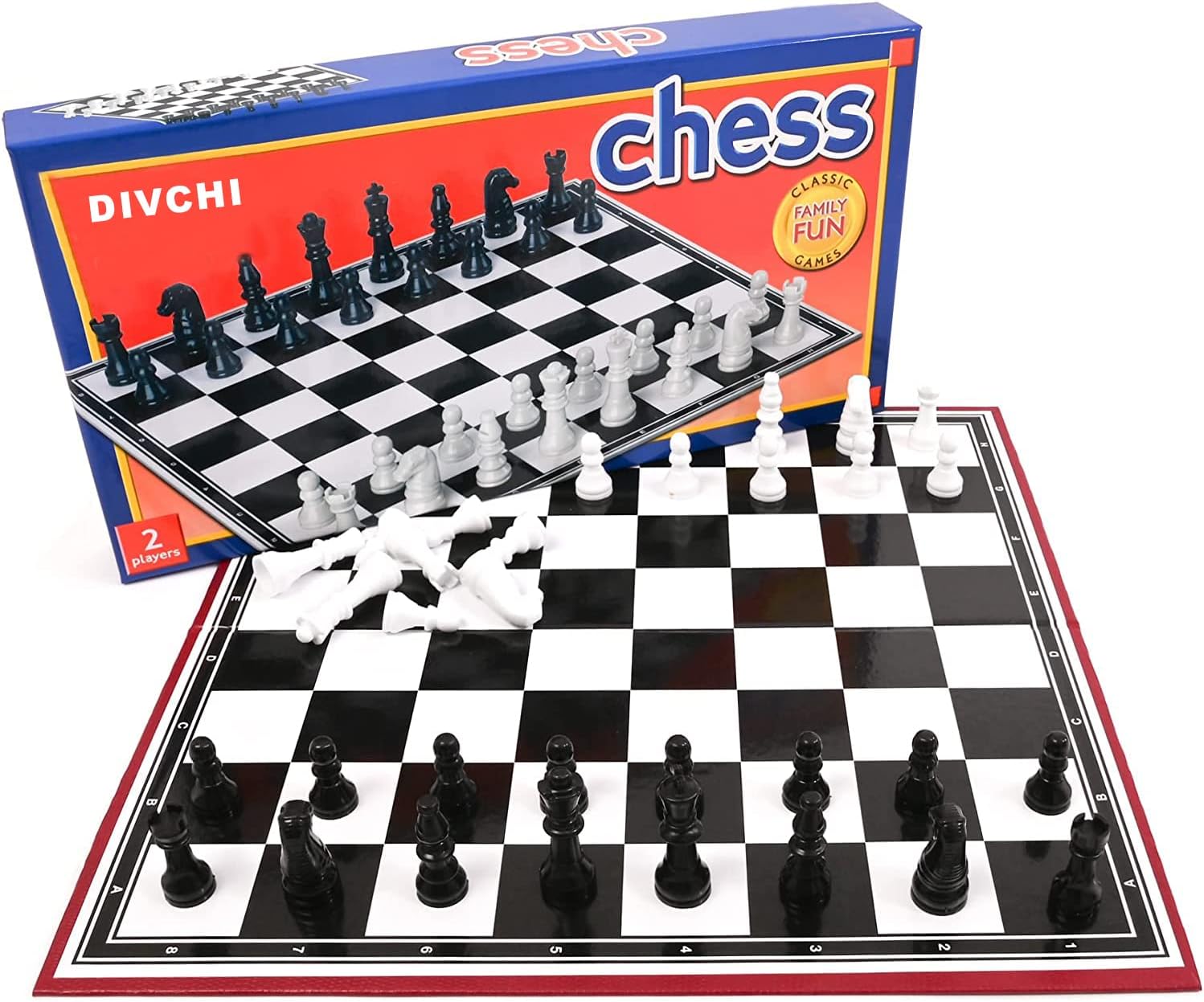 DIVCHI Chess Game - Educational Chess Board Games for kids, Boys, Girls, Family Games-0