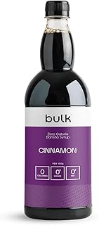 Bulk Zero Calorie Barista Syrups, Sugar Free, Cinnamon, 1000 ml, Packaging May Vary