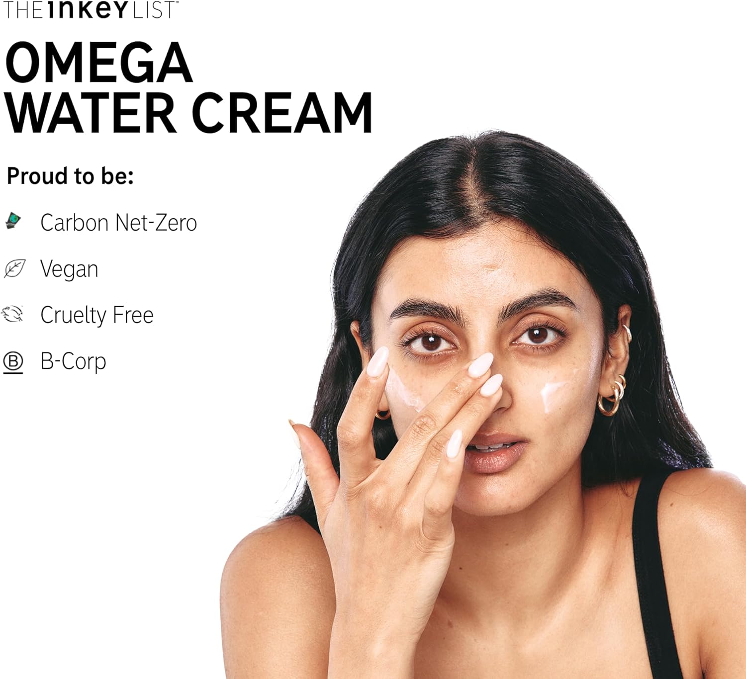 The INKEY List Omega Water Cream 50ml, Oil-Free Moisturiser, Non-Greasy, Fragrance-free, Suitable For Blemish Prone Skin-5