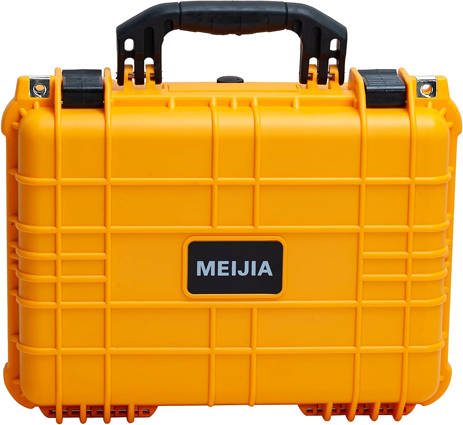 MEIJIA Portable All Weather Waterproof Camera Case with Customizable Fit Foam,Fit Use of Drones, Camera, Equipments, Pistols,15.98x12.99x6.85inches (Yellow)-3