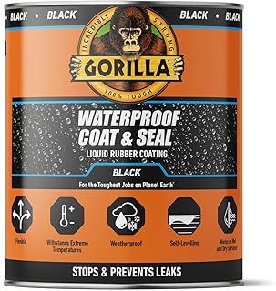 Gorilla 84756 Waterproof Coat & Seal Black 473ml