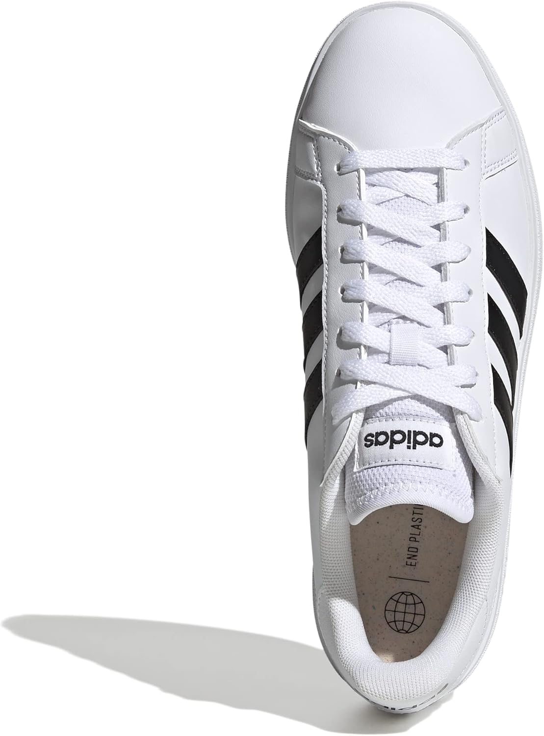 adidas Men's Grand Court Base 2.0 Shoes, Cloud White/Core Black/Cloud White, 9.5 UK-2