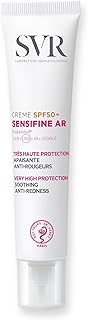 SVR SENSIFINE AR SPF50+ Calming Daily SPF50 Anti-Redness Moisturizer Rosacea Sun Cream for Face, UVB/UVA Anti-Redness Sunscreen for Sensitive Skin 40ml